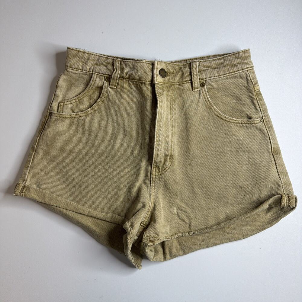 Rolla's Dusters Harvest High Rise Slim Shorts Womens Size 27 Tan Brown Sand EUC